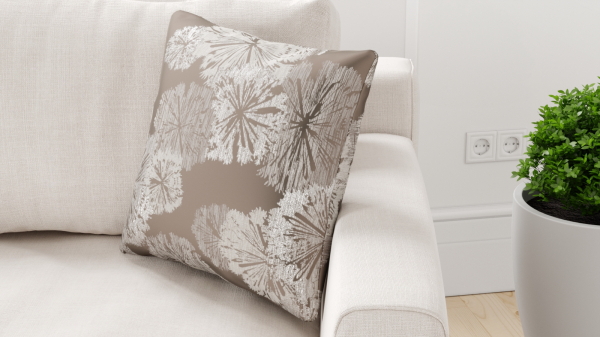 Декоративная подушка Sleepshop Dandelion, коричневый - Фото 3
